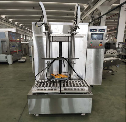 주문 두 머리 반 자동 무게 채울 기계 5-30KG 온라인 제조