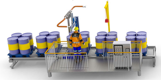 주문 한 머리 윤활유 채우기 200-1000KG 반 자동 무게 채우기 온라인 제조