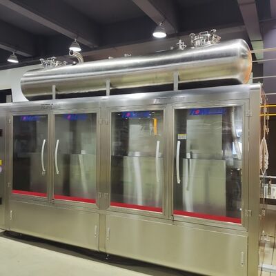 주문 코팅 용매 충전 라인 완전히 자동 제어 캡 및 라벨링 기계 online manufacture