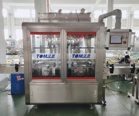 100ml-1L 8 노즐 자동 PLC 제어 화학 포장 기계 에틸 알코올