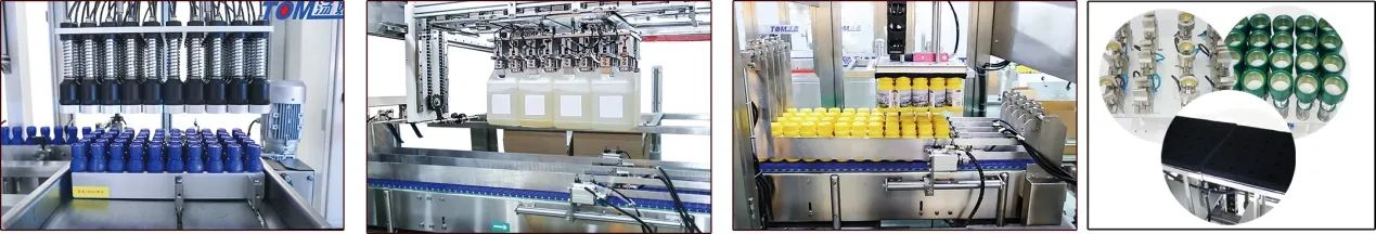 1l-5l 식용유 향신료 기름 소스 주스 식초 고속 자동 충전 캡 및 포장 기계 9