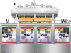 완전 자동 세 줄의 밀기 무게 채울 기계