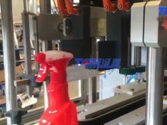 샴푸, 세척제 및 위생제용 자동 트리거 채우고 덮기 기계