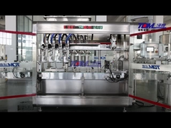 완전 자동 살충제 선형 피스톤 충전 및 캡 추적 기계 2 in 1