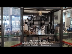 다른 병에 대한 자동 두 머리 추적형 캡 기계