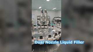 다양한 종류의 로션 및 크림 병을 갖춘 2 in 1 기계로 다용도 충전 및 캡핑